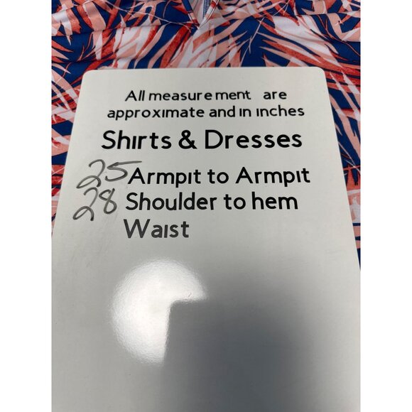 Lane Bryant Womens Tropical Palm Print Ruffle Neck Short Sleeve Top Size 18/20 - Picture 9 of 9